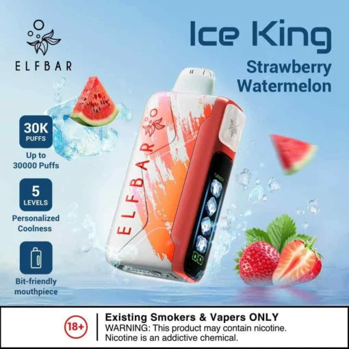 Elf Bar Ice King – Strawberry Watermelon – 30K - Vape Shop Vijayawada