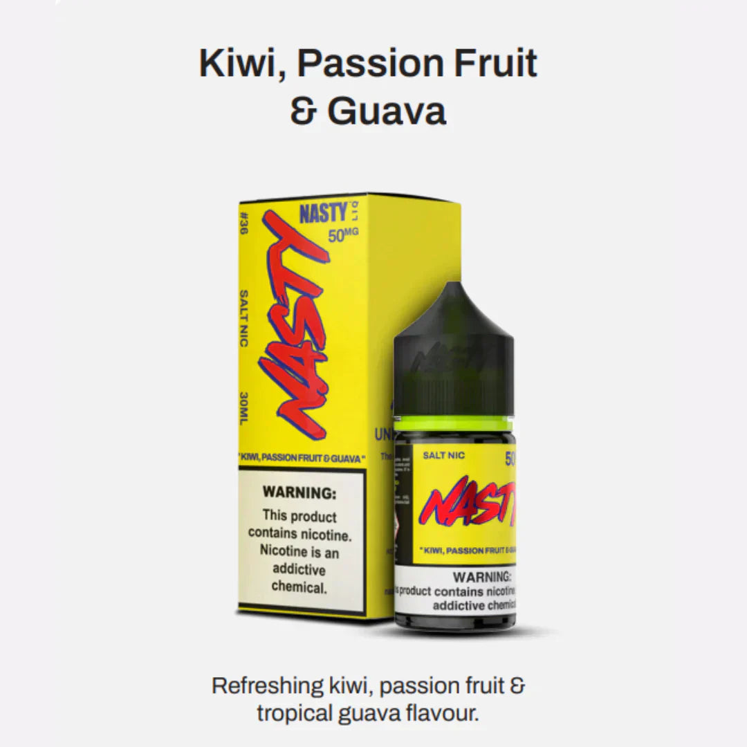 Kiwi Passion Fruit Guava - NASTY LIQ | 30ML Vape Juice | 35MG, 50MG | Vape Store