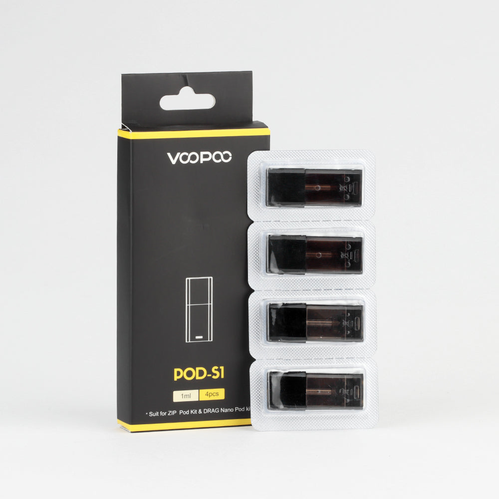 VooPoo Drag Nano Replacement Pods S1 Cartridge 4 Pack | Vape Store