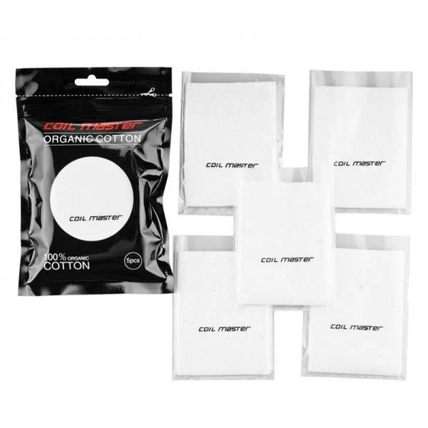 Coil Master 100% Organic Cotton Pack Of 5 Pcs | Vape Store