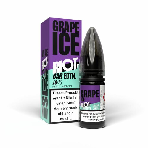 Grape Ice - Riot | 30ML Vape Juice | 20MG, 48MG | Vape Store